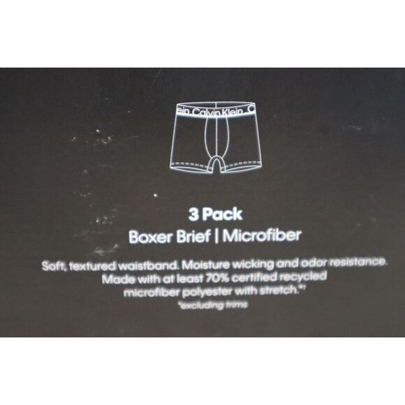 Calvin Klein NP2687R-740 Men's Sz XL Multicolor 3-pk Microfiber Boxer Briefs - Picture 5 of 6
